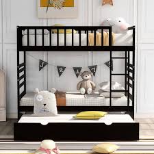 donason brown twin bunk beds with
