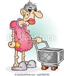 Check spelling or type a new query. Grumpy Old Lady Cartoon Character A Grumpy Old Woman Wearing Sunglasses And A Pink Dress Shopping And Pushing A Cart Canstock