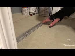 carpet transition to concrete floor