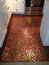 Diy Copper Penny Floor
