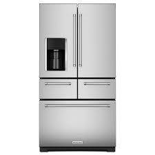 Maybe you would like to learn more about one of these? Kitchenaid 25 8 Cu Ft 5 Door French Door Refrigerator With Ice Maker Stainless Steel In The French Door Refrigerators Department At Lowes Com