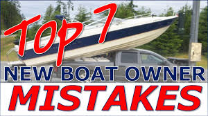 embarring mistakes new boat owners