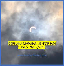 Akibatnya, saat puncak gerhana, matahari akan tampak seperti cincin, yaitu gelap di bagian tengahnya dan terang di bagian. Fenomena Gerhana Matahari Anulus Dan Separa Di Malaysia