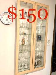 ikea wall mounted display cabinet