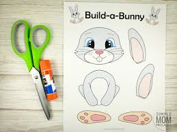 Easter is one of those holidays that is celebrated by a lot of people and whatever your reasons are to celebrate this holiday we are sure bunnies and. Free Cut And Paste Bunny Rabbit Craft Simple Mom Project