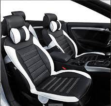 White And Black Car Seat Cover