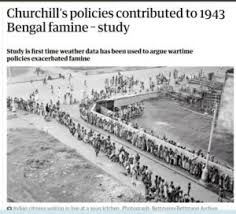 Winston Churchill's policies responsible for bengal famine