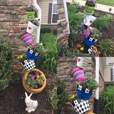 Alice In Wonderland Garden Flower Pots