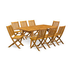 9 pc outdoor table set