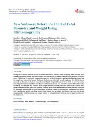 Pdf New Sudanese Reference Chart Of Fetal Bi Ometry And