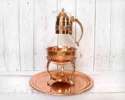 Vintage Copper Blown Glass Coffee