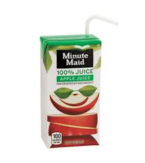 minute maid 100 apple juice box