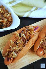 french onion hot dogs life tastes good