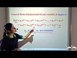 Polynomials General Form Class 8
