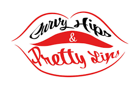 curvy hips and pretty lips graphic by
