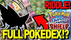 COMPLETE POKEDEX LEAKED?! Pokemon Sword and Shield Teaser Riddle  Discussion! - YouTube