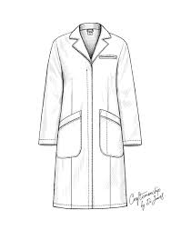 Dr James Womens Lab Coat Classic Fit Multiple Pockets White