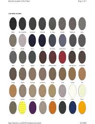 Page 1 Of 3 Katzkin Leather Color Chart 8 2 2005 Http