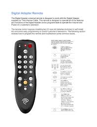 Digital Adapter Remote Manualzz Com