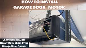 how to install chamberlain garage door
