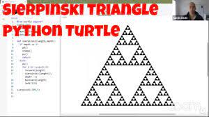 sierpinski triangle with python turtle