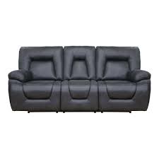houston power reclining sofa charcoal