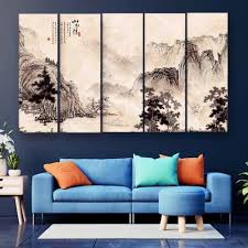 Japanese Art Abstract Multiple Frames
