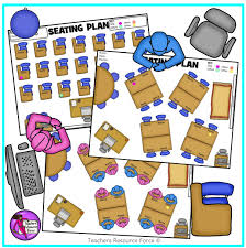Editable Classroom Seating Chart Template Plan With Movable Images