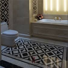 nero marquina marble floor design