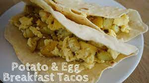 potato and egg breakfast tacos
