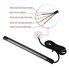 Easy To Connect Tail Led Strip With 5 Wires Brake Turn Signals Motorcycle Lights Led Tail Lights Strip Lighting