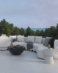 Tano Outdoor Open Right Curved Sofa