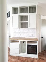 diy coffee bar cabinet kitchen