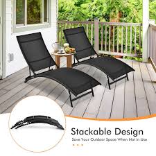 Stackable Chaise Lounge Chair