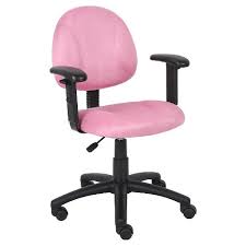 Ergonomic office chair kulik system elegance azur with headrest without stitch. Microfiber Deluxe Posture Chair With Adjustable Arms Pink Boss Office Products Target