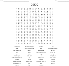 Look up geicos history at wikipedia and you will get an idea of how long it has been around. Geico Word Search Wordmint