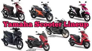 yamaha scooter lineup in the