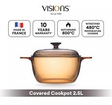 Visions Covered Cookpot 2 5l Authentic