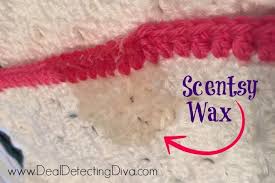 how to remove wax from yarn heart