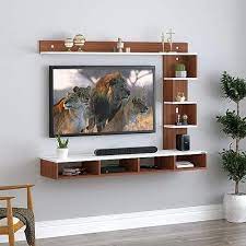 Wooden Wall Mount Tv Entertainment Unit