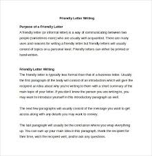 10 Friendly Letters Samples Examples Formats Sample Templates Letter