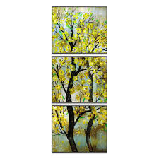 New Spring Yellow Flower 3d Metal Wall
