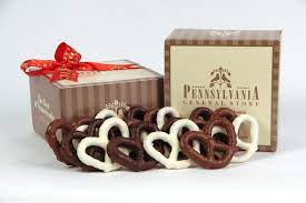 chocolate covered pretzel gift box
