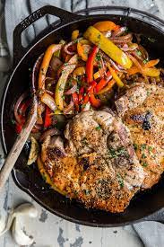 skillet pork chops with sweet and sour
