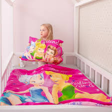 Pink Disney Fairies Bedding Featuring