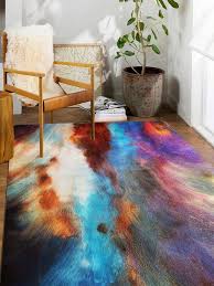 cloud printed soft carpet rug