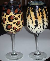 printed wine glasses