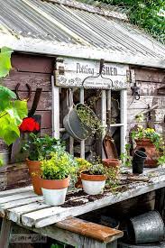 Rustic Shed Reveal With Potting Shed