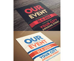 Our Event Flyer Template Modern Clean And Minimal Poster Design