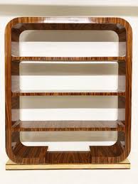Vintage Art Deco Style Wooden Shelf For